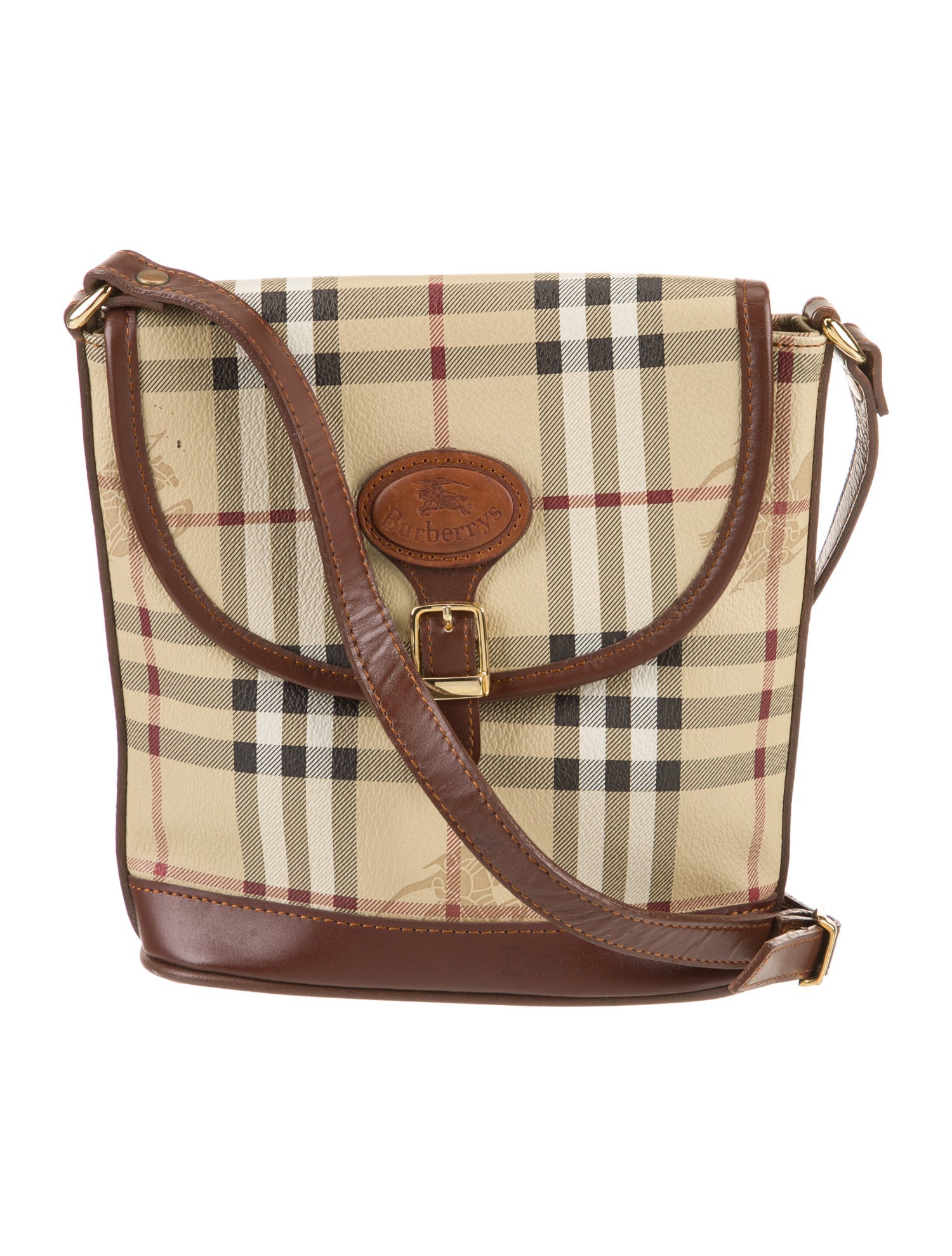 Burberry's Haymarket Check Crossbody Bag Vintage