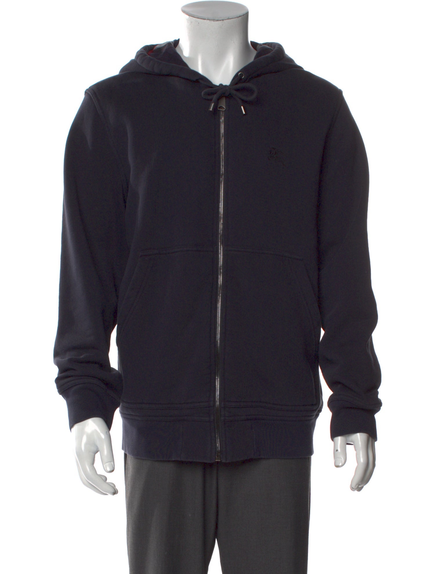 Burberry Nova Check Pattern Crew Neck Hoodie