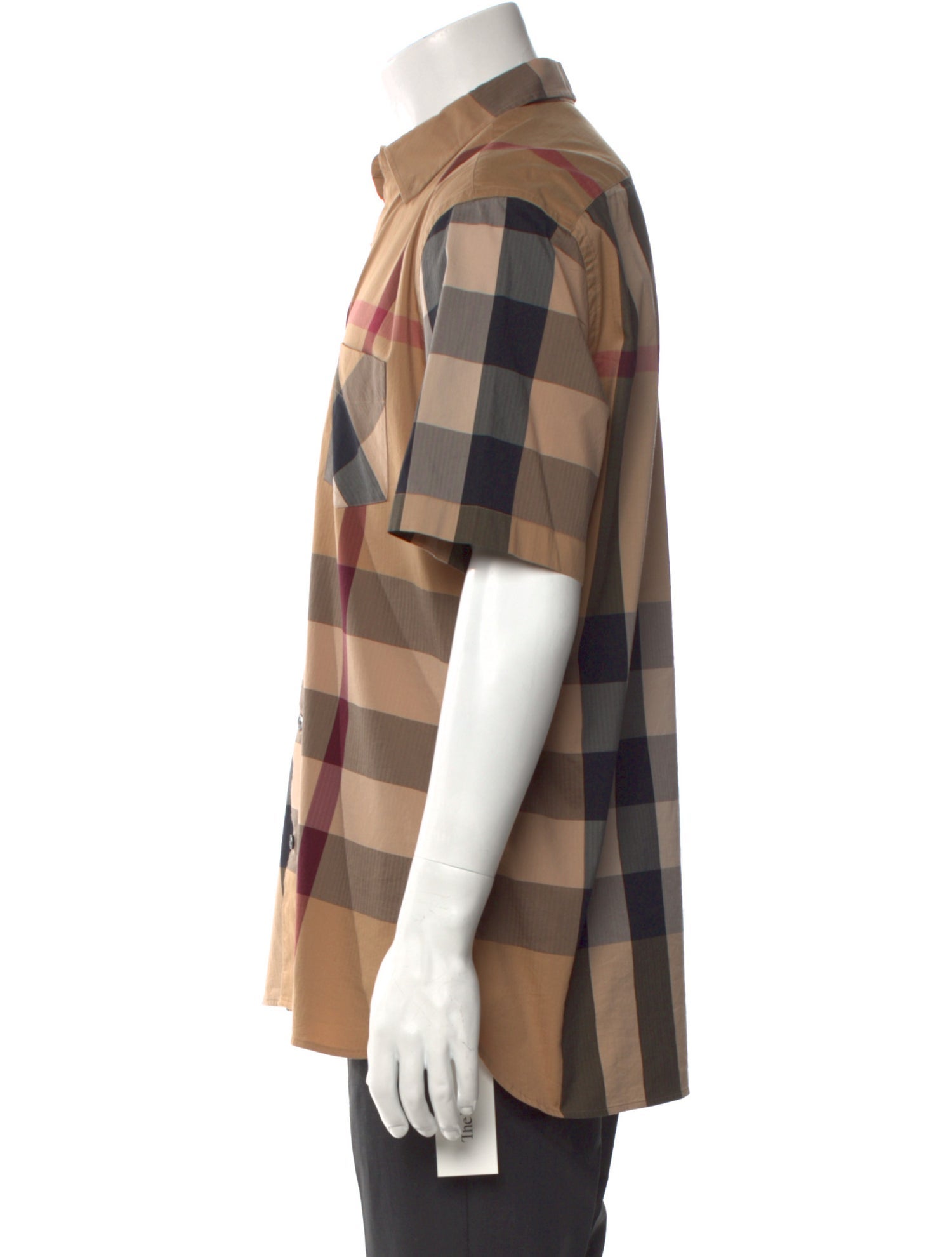 Burberry Exploded Check Pattern Short Sleeve Shirt