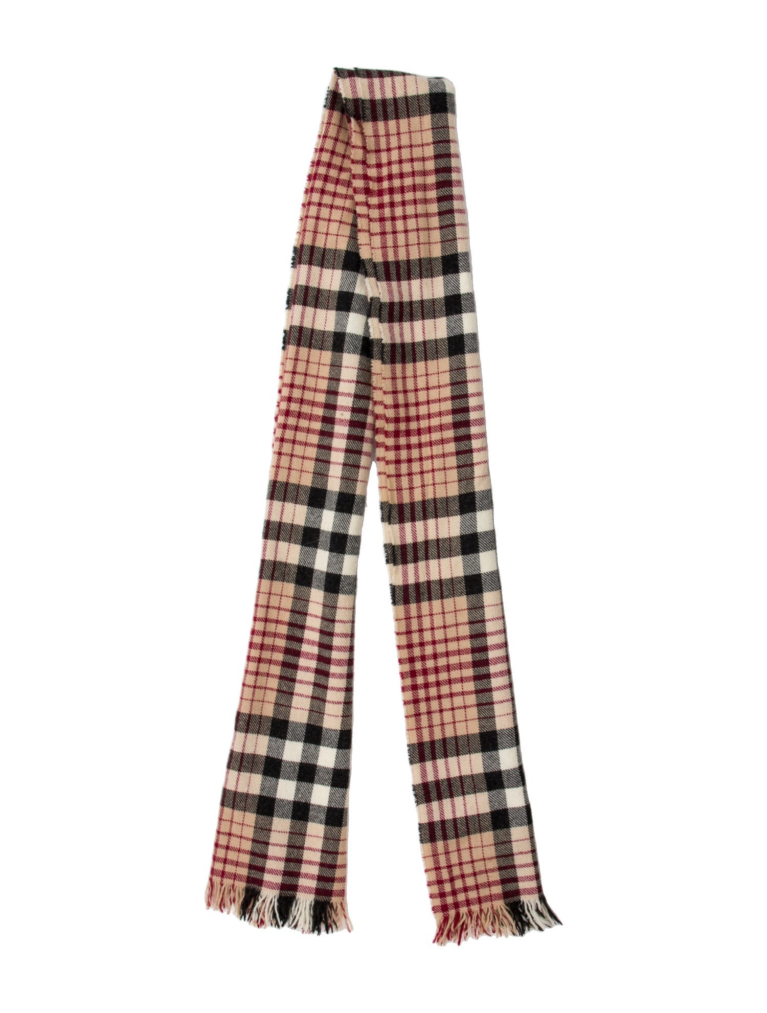 Burberry Merino Wool Nova Check Pattern Scarf