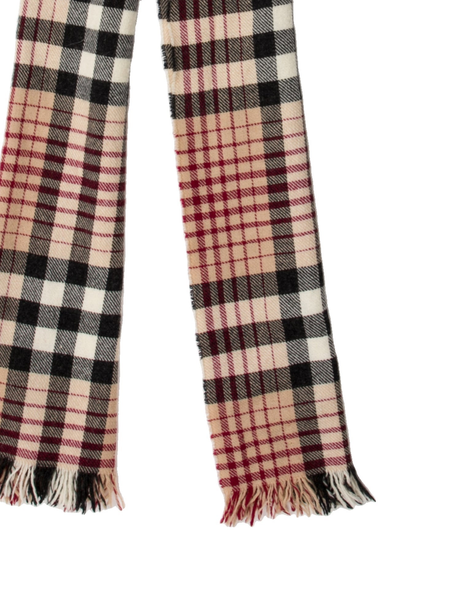 Burberry Merino Wool Nova Check Pattern Scarf