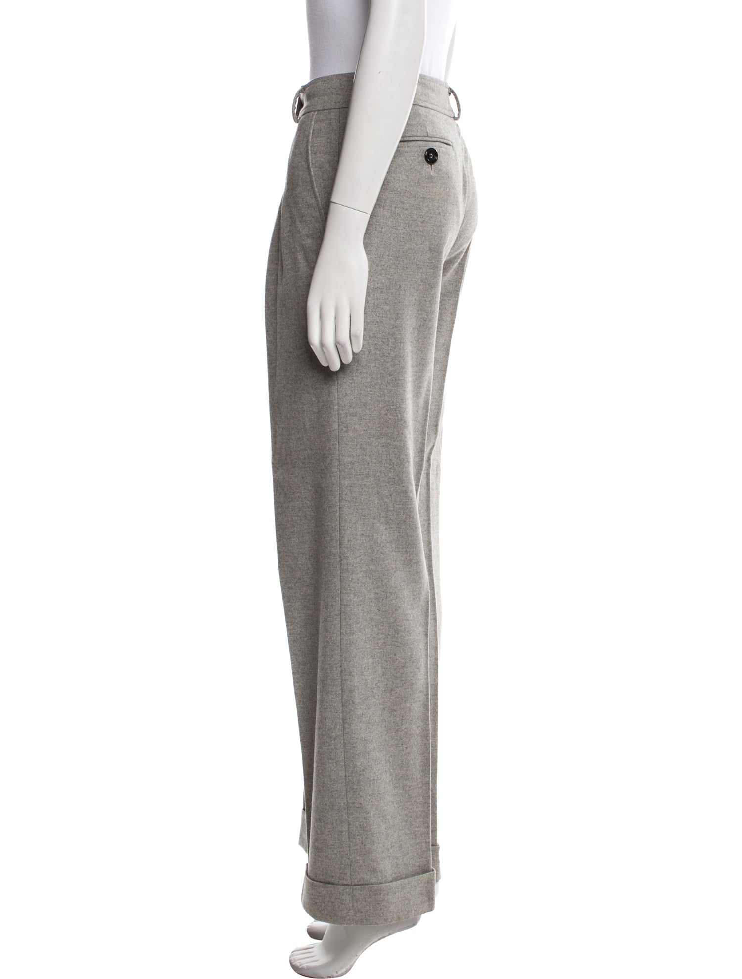 Burberry Wool Wide Leg Pants