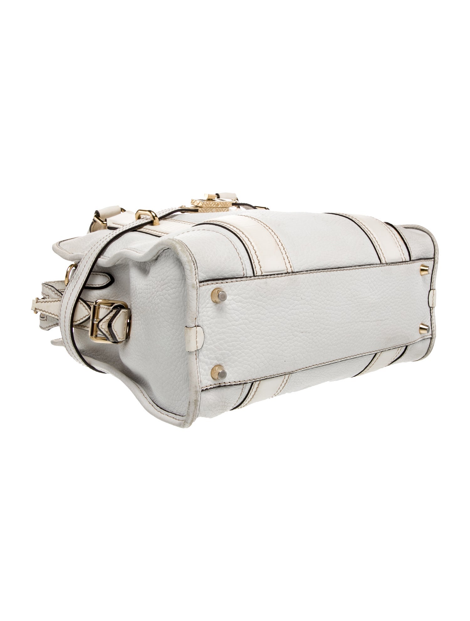 Burberry Leather Top Handle Bag