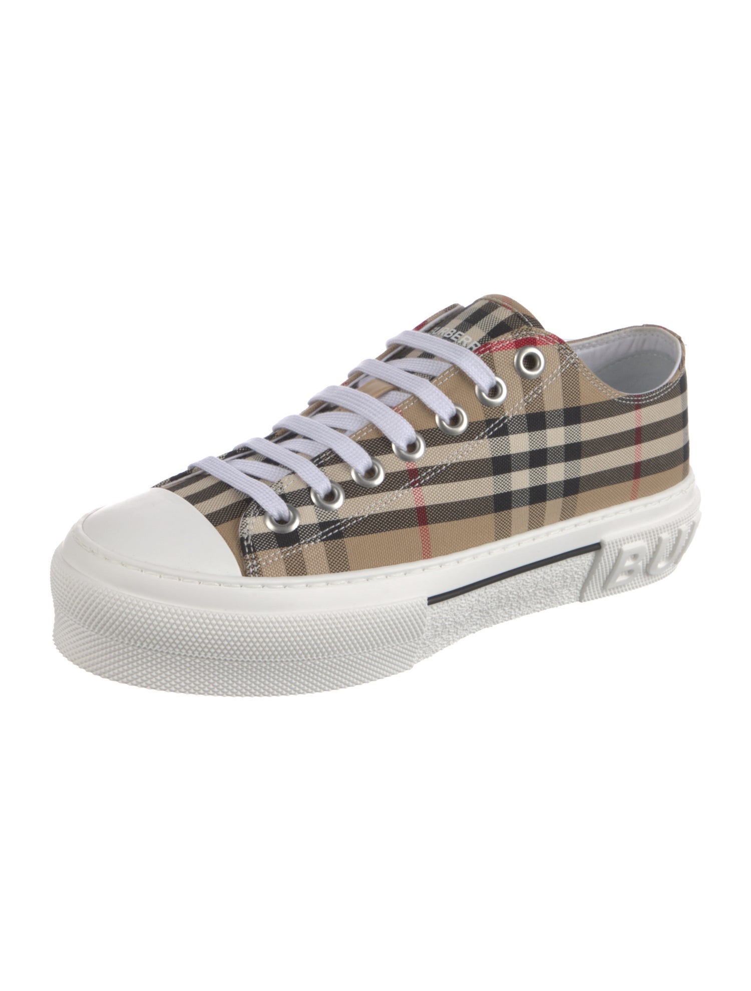 Burberry House Check Pattern Canvas Sneakers w/ Tags