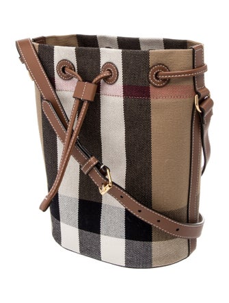 Burberry Exploded Check Bucket Bag