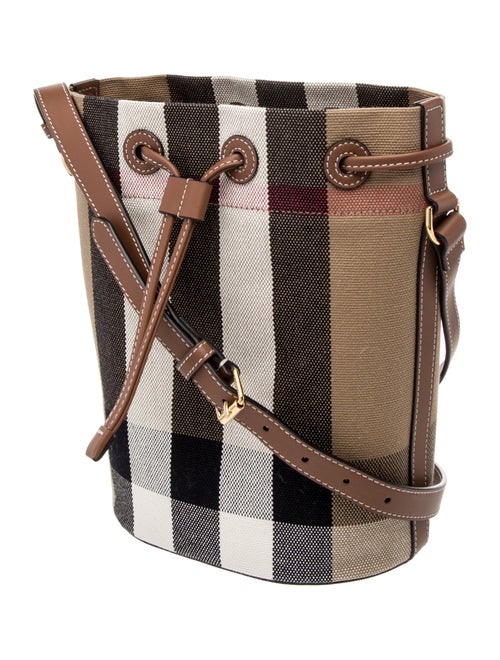 Burberry Exploded Check Bucket Bag