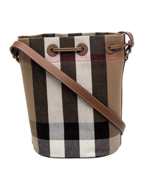 Burberry Exploded Check Bucket Bag