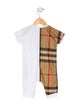 Burberry Infant Boys Check Pattern Cotton Onesie