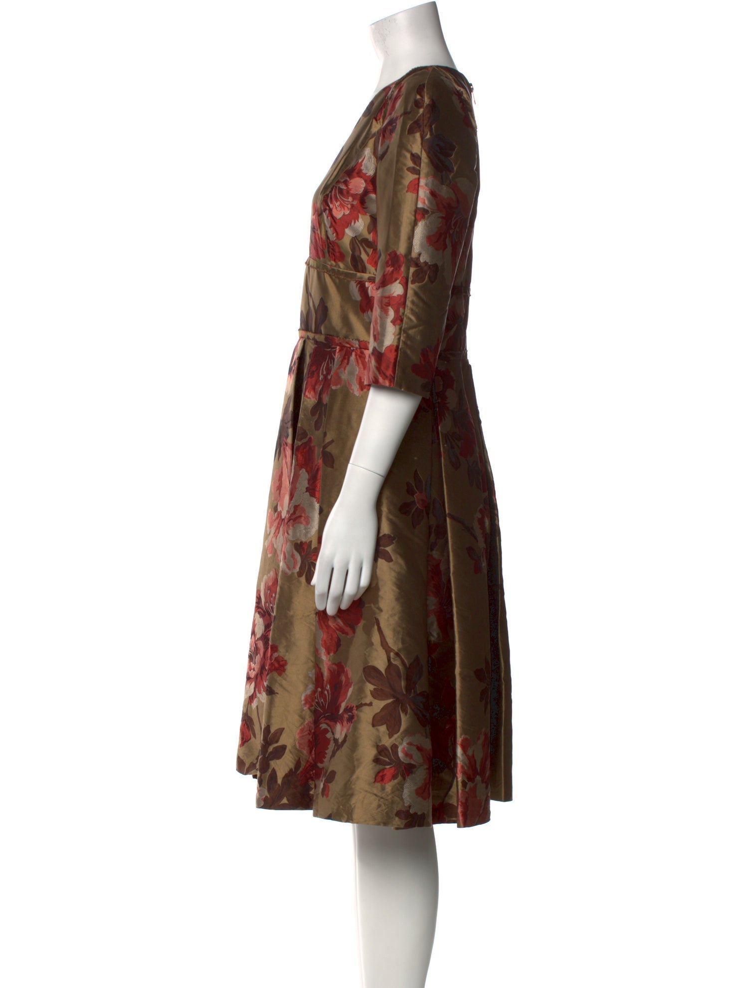 Burberry Silk Knee-Length Dress