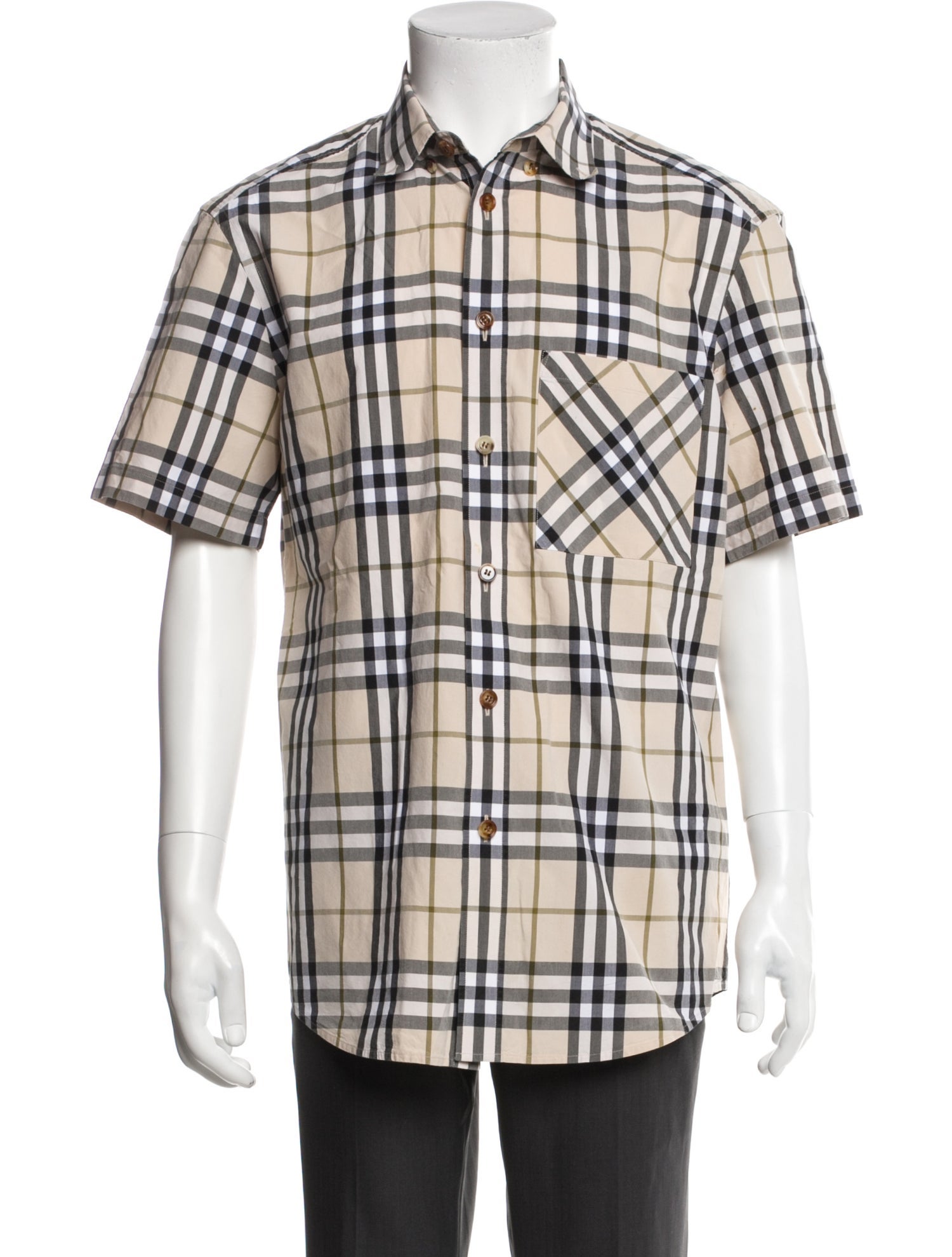 Burberry House Check Pattern Short Sleeve Shirt