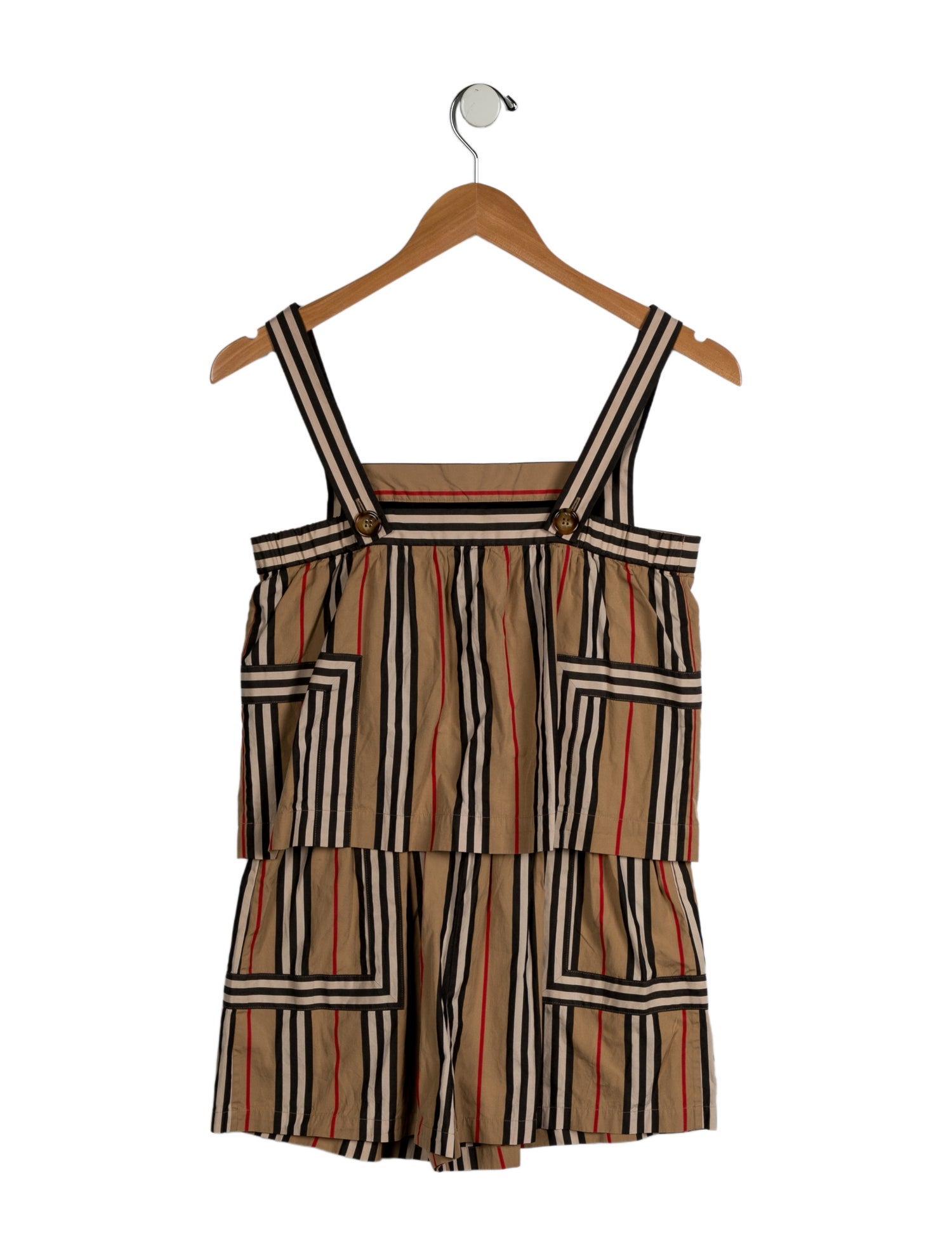 Burberry Check Woven Romper