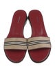 Burberry Canvas Striped Slides