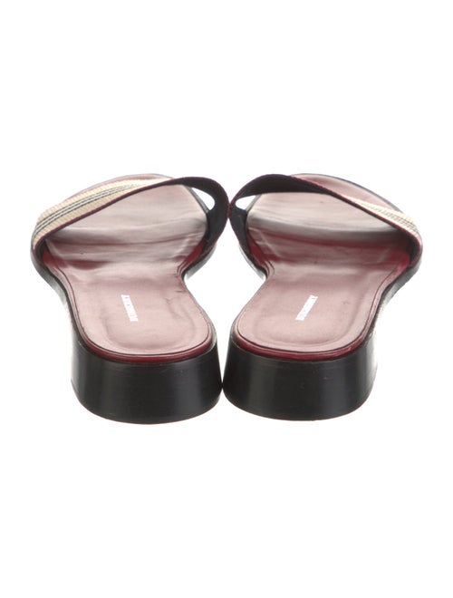 Burberry Canvas Striped Slides