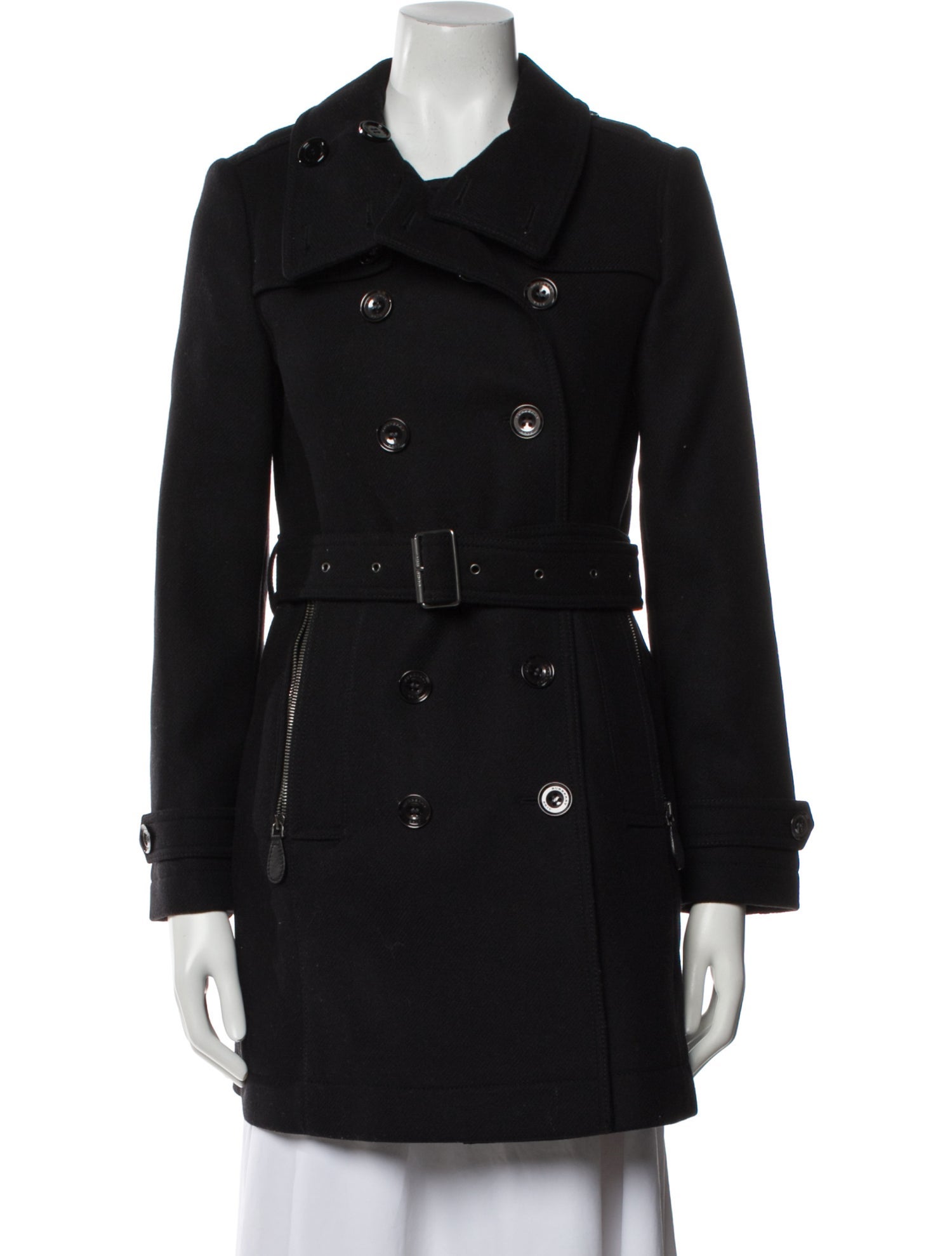 Burberry Brit Virgin Wool Trench Coat