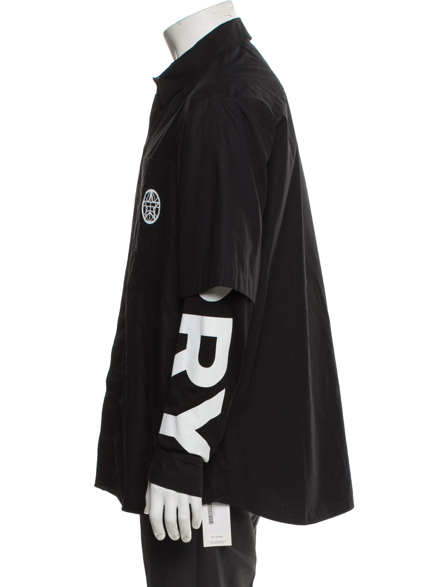 Burberry Graphic Print Long Sleeve Shirt