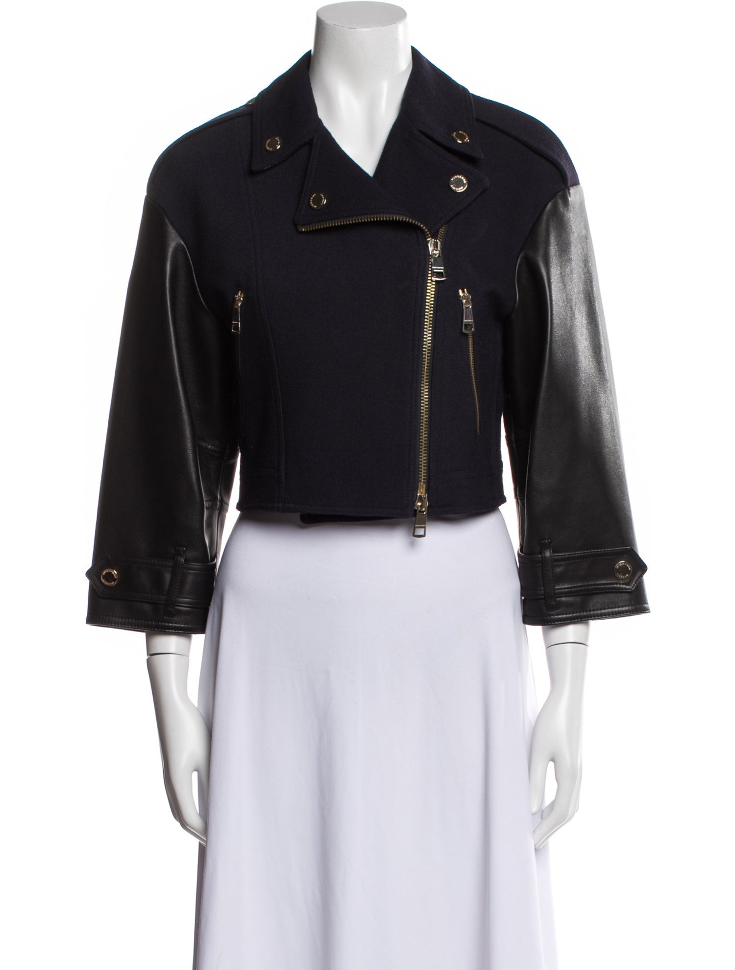 Burberry London Virgin Wool Biker Jacket