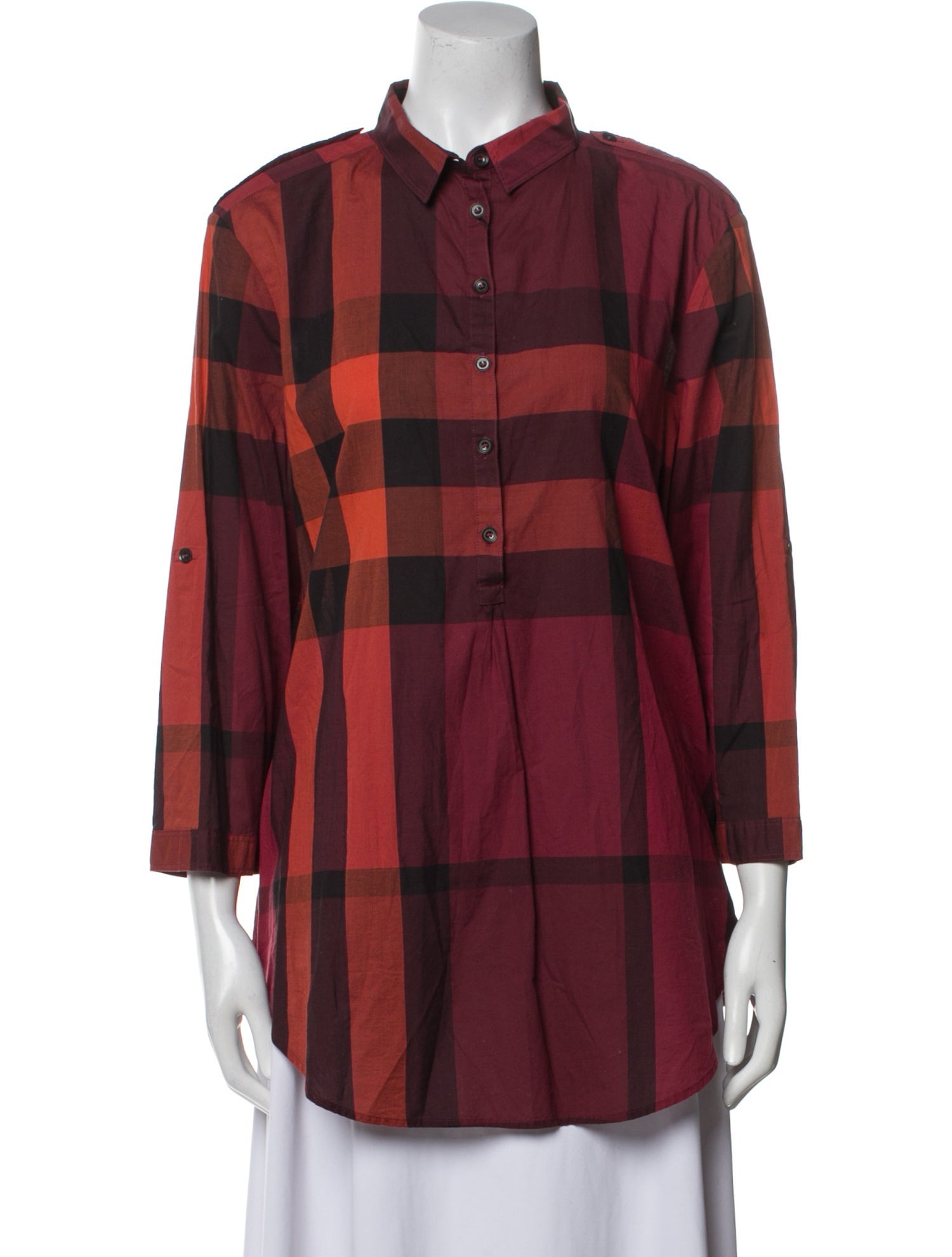 Burberry Brit Vintage Plaid Print Tunic