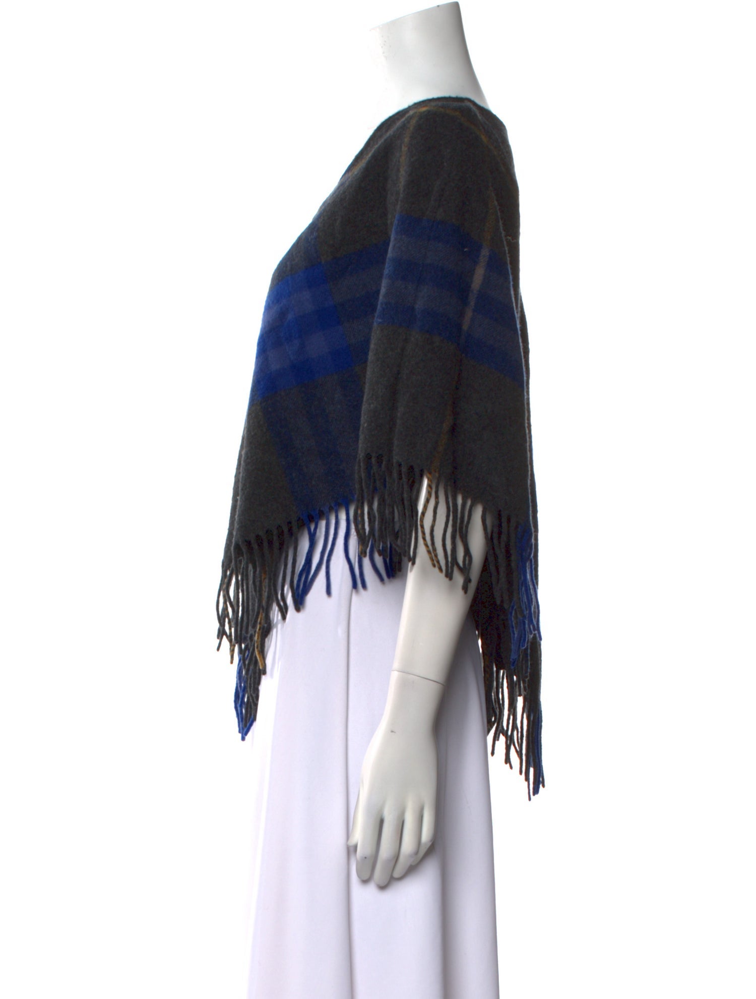 Burberry Merino Wool Plaid Print Sweater