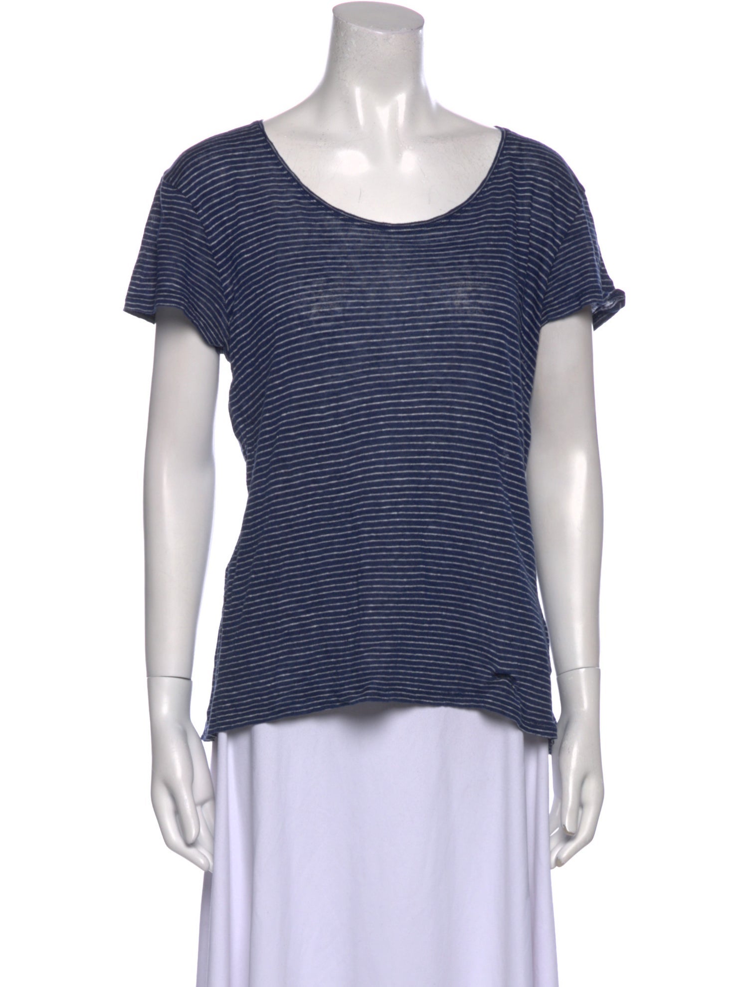 Burberry Linen Striped T-Shirt