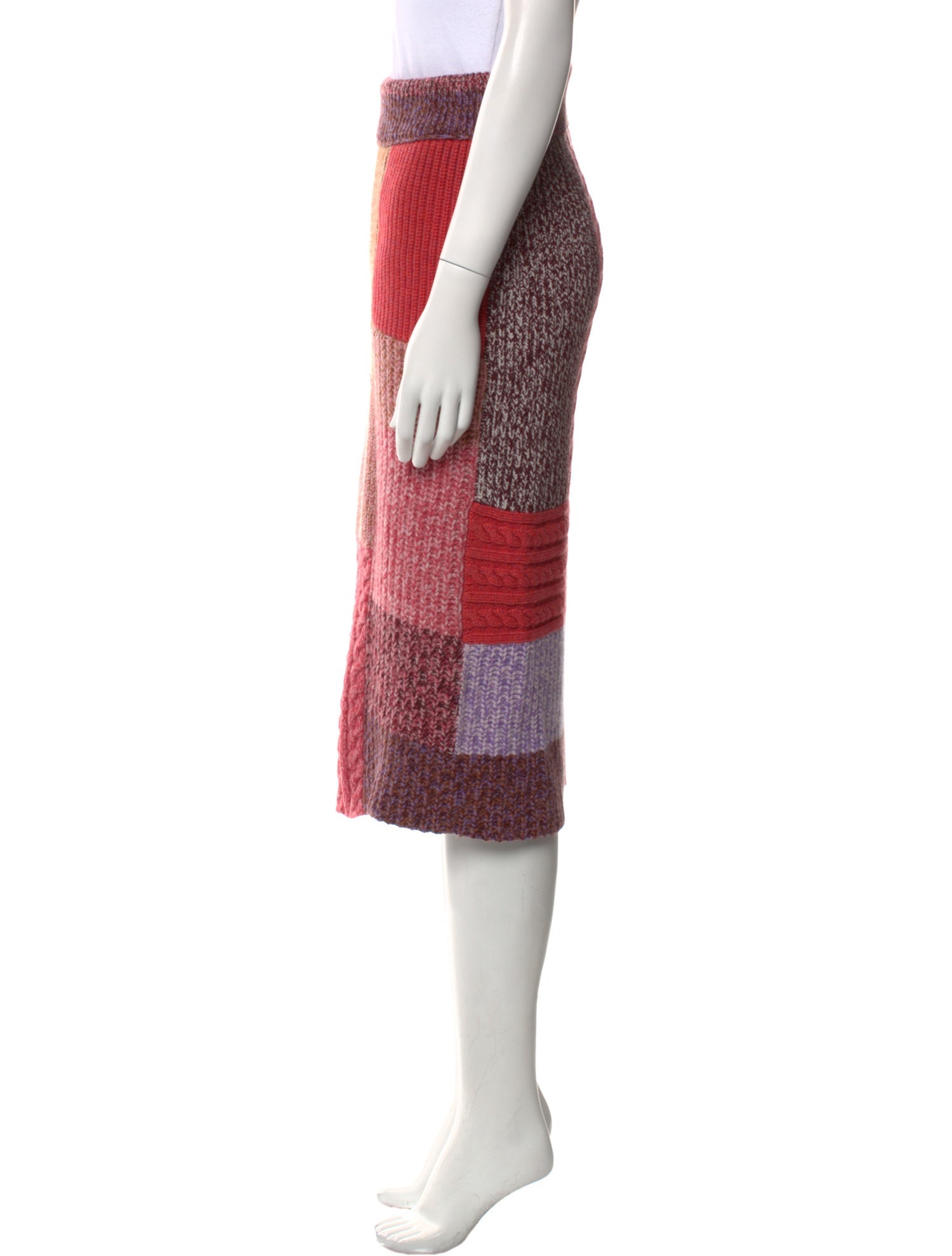 Burberry Cashmere Knee-Length Skirt