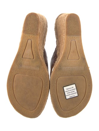 Burberry Nova Check Pattern Leather Espadrilles