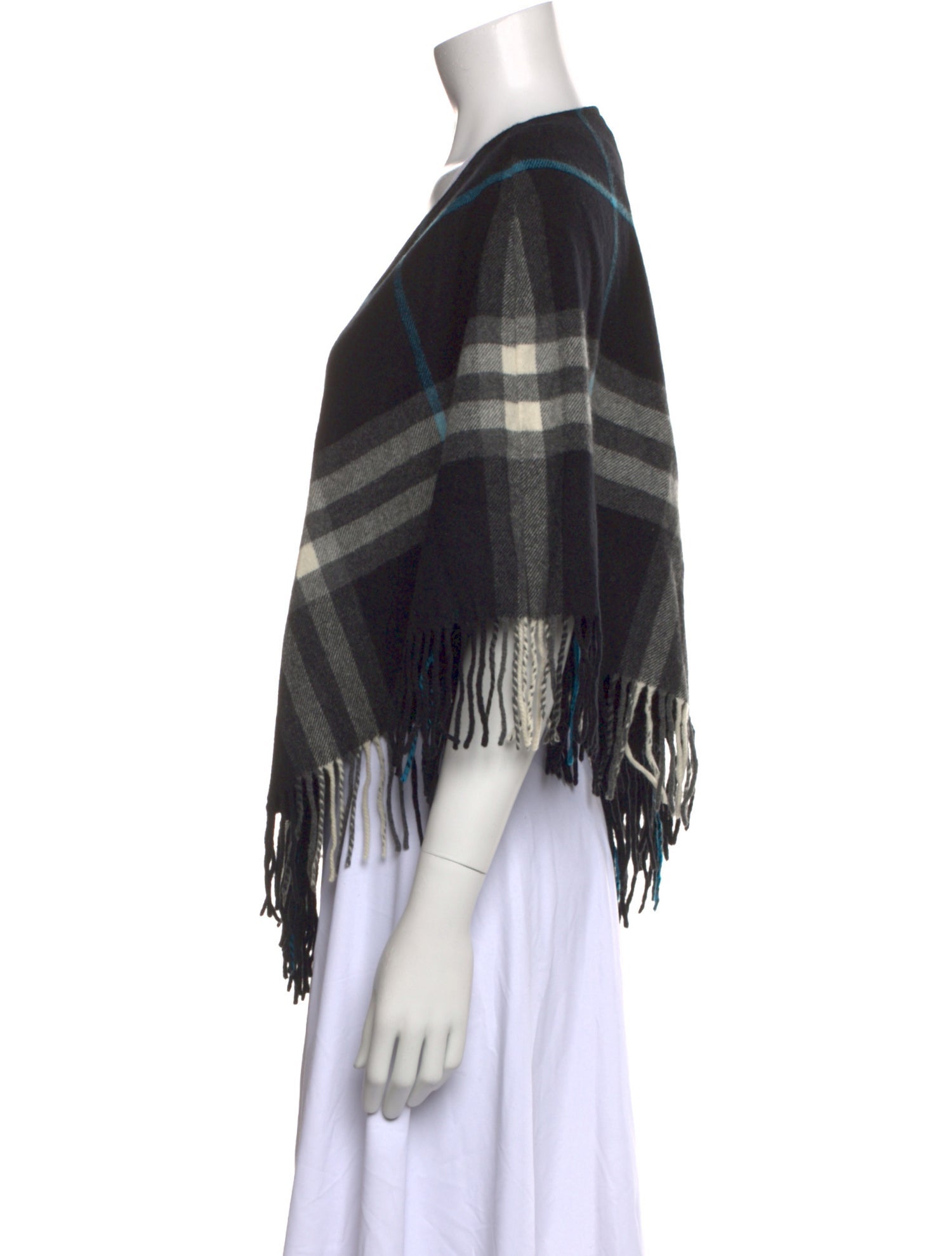 Burberry Merino Wool Plaid Print Sweater