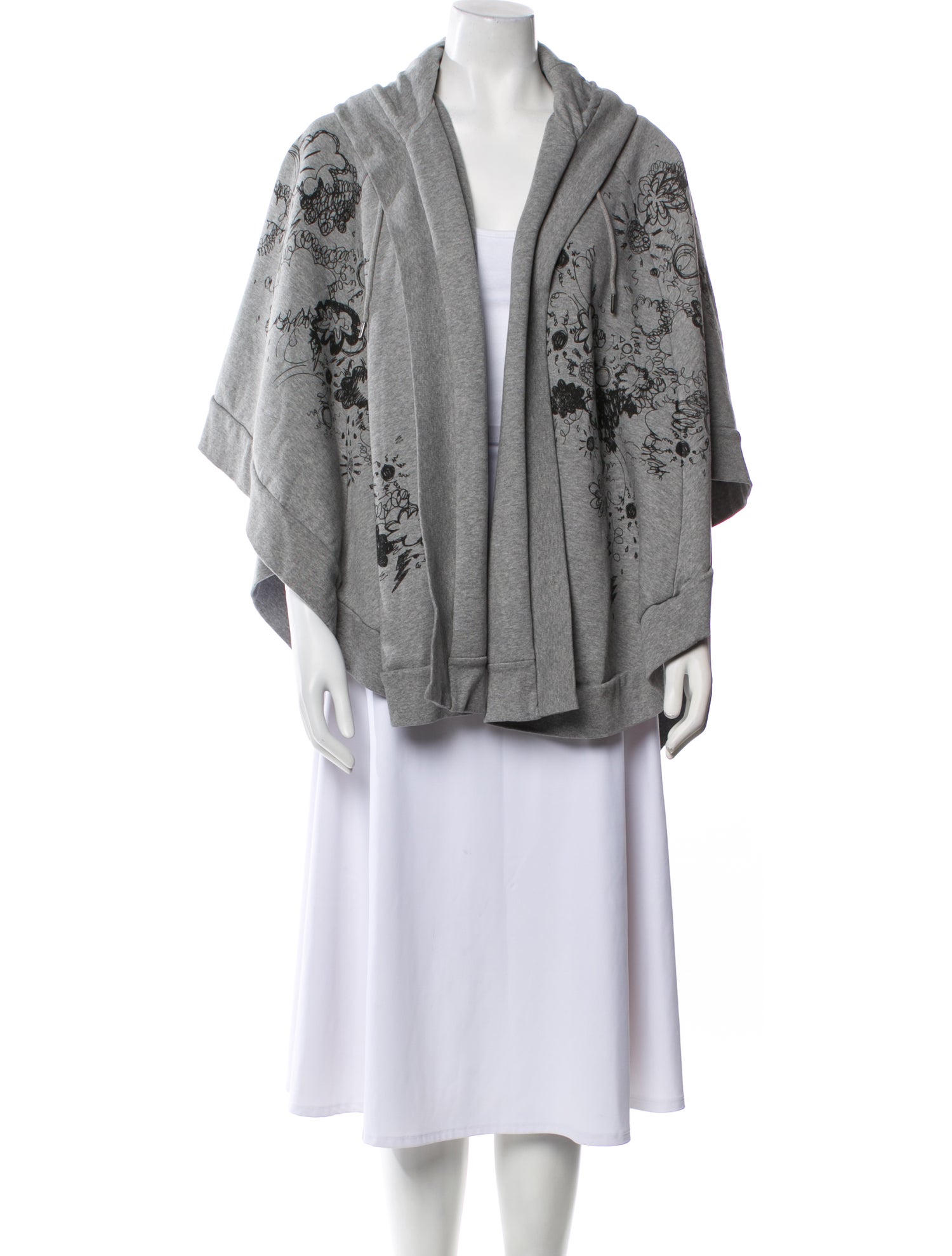 Burberry Graphic Print Plunge Neckline Sweater