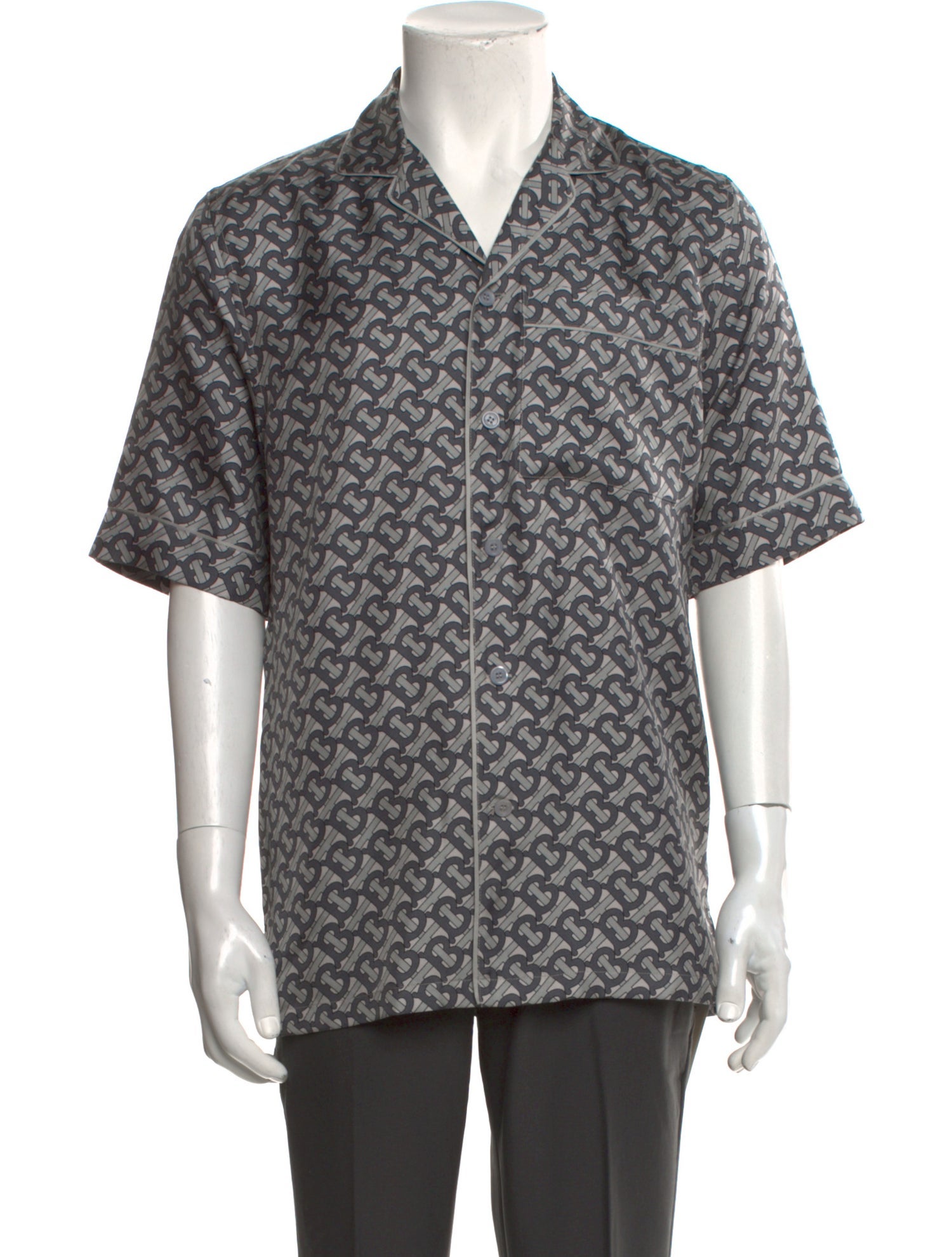 Burberry TB Monogram Silk Shirt