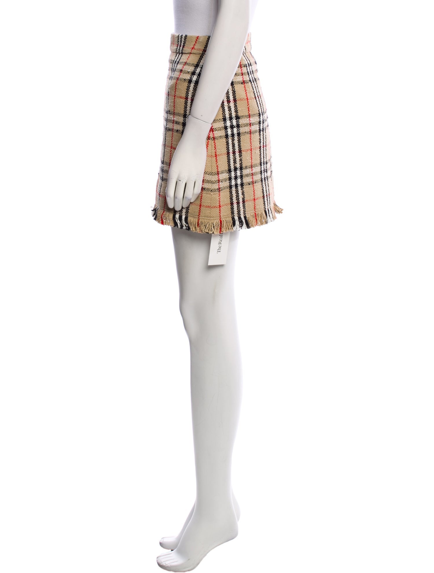 Burberry Plaid Print Mini Skirt