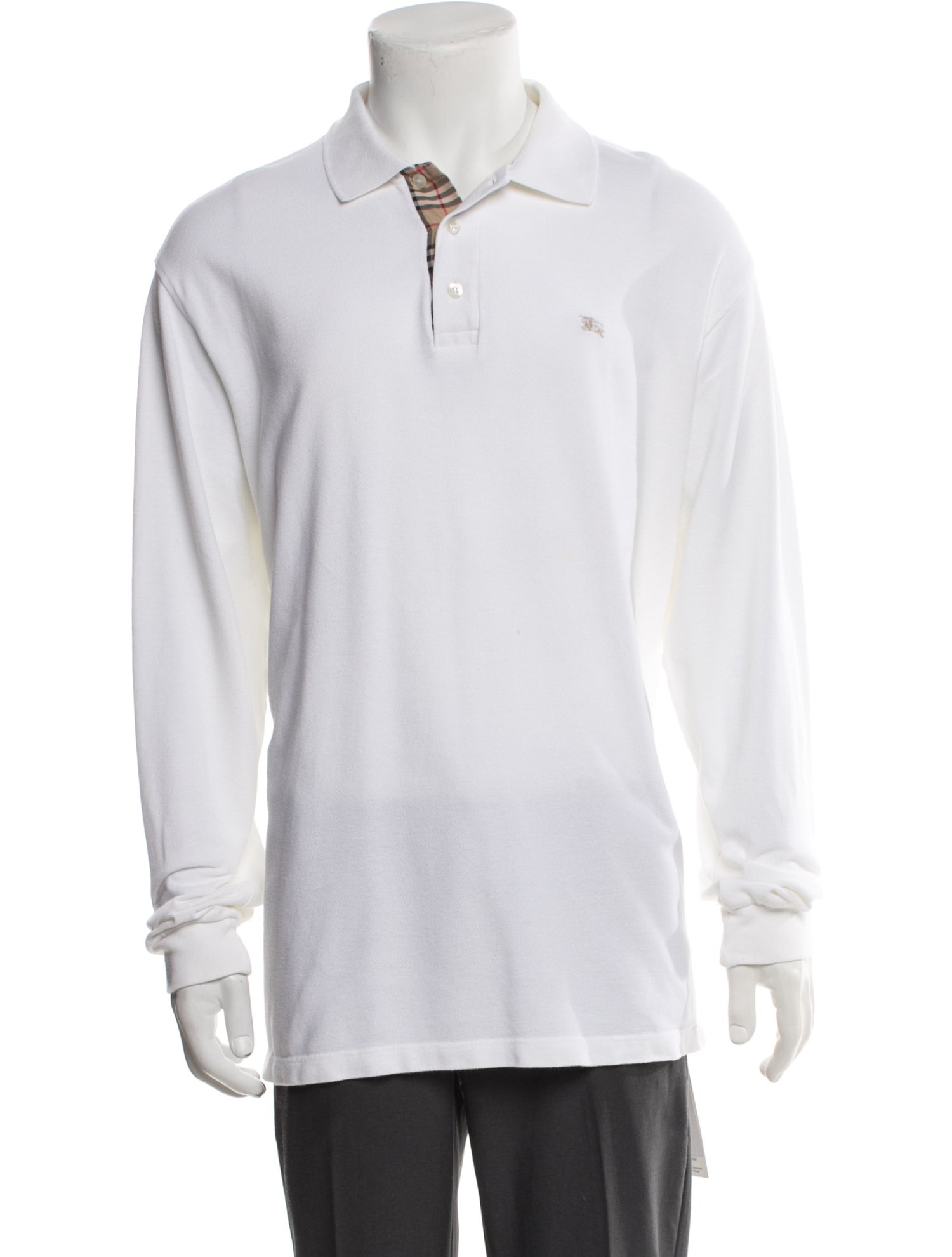 Burberry London Nova Check Pattern Collar Polo Shirt