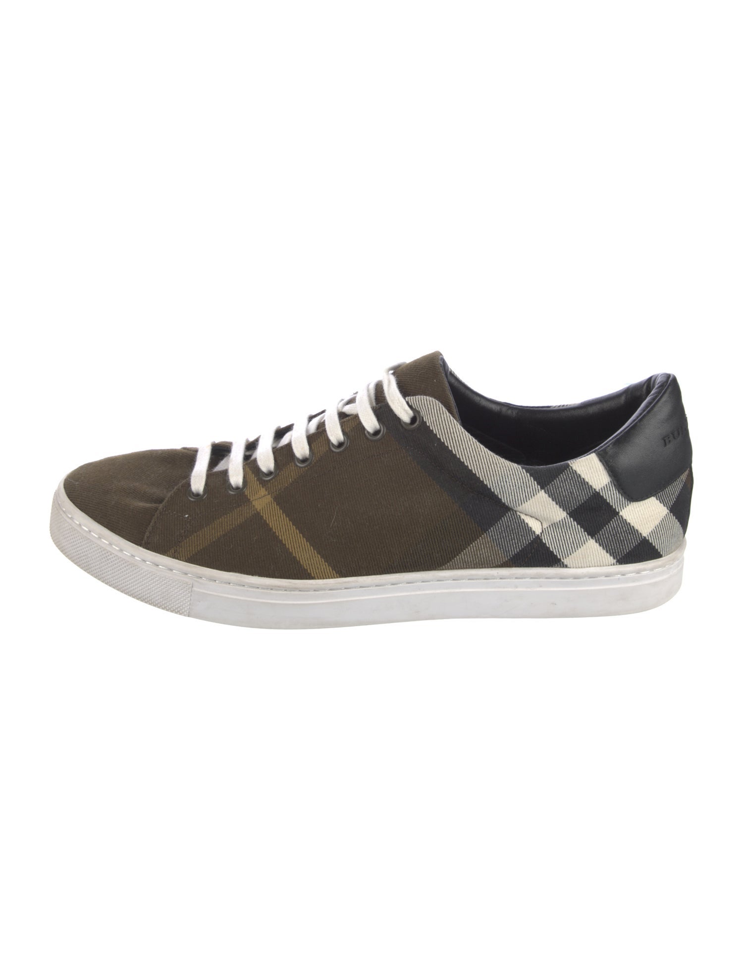 Burberry Plaid Print Sneakers