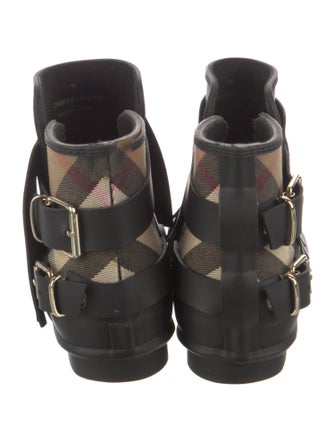 Burberry Fritton Nova Check Pattern Rain Boots