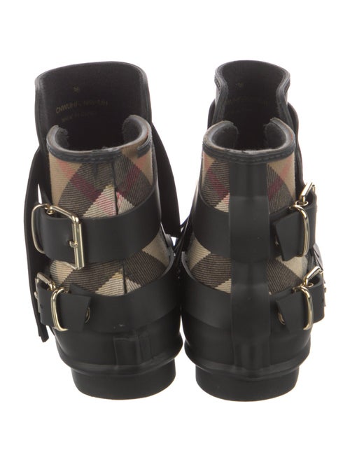 Burberry Fritton Nova Check Pattern Rain Boots