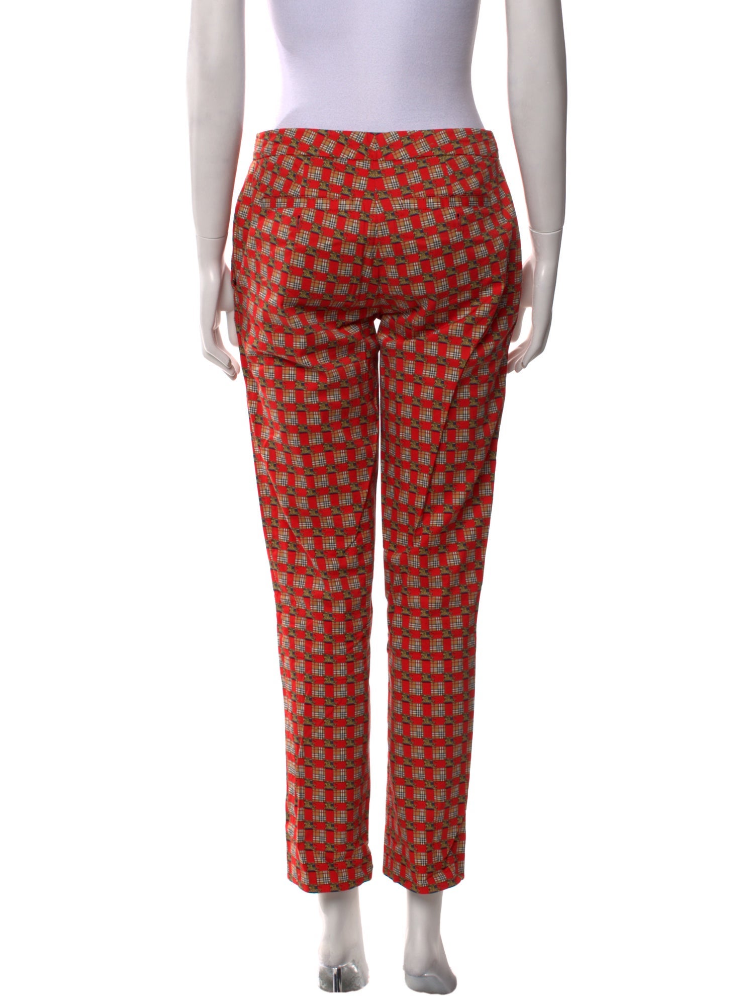 Burberry Printed Straight Leg Pants