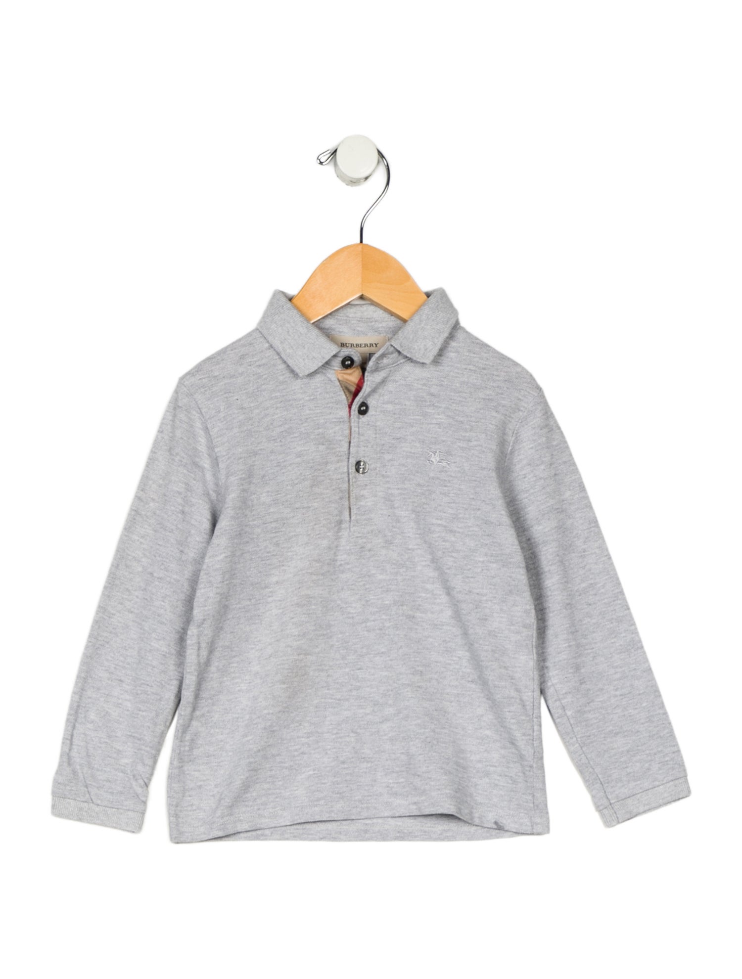 Burberry Boys Long Sleeve Polo Shirt