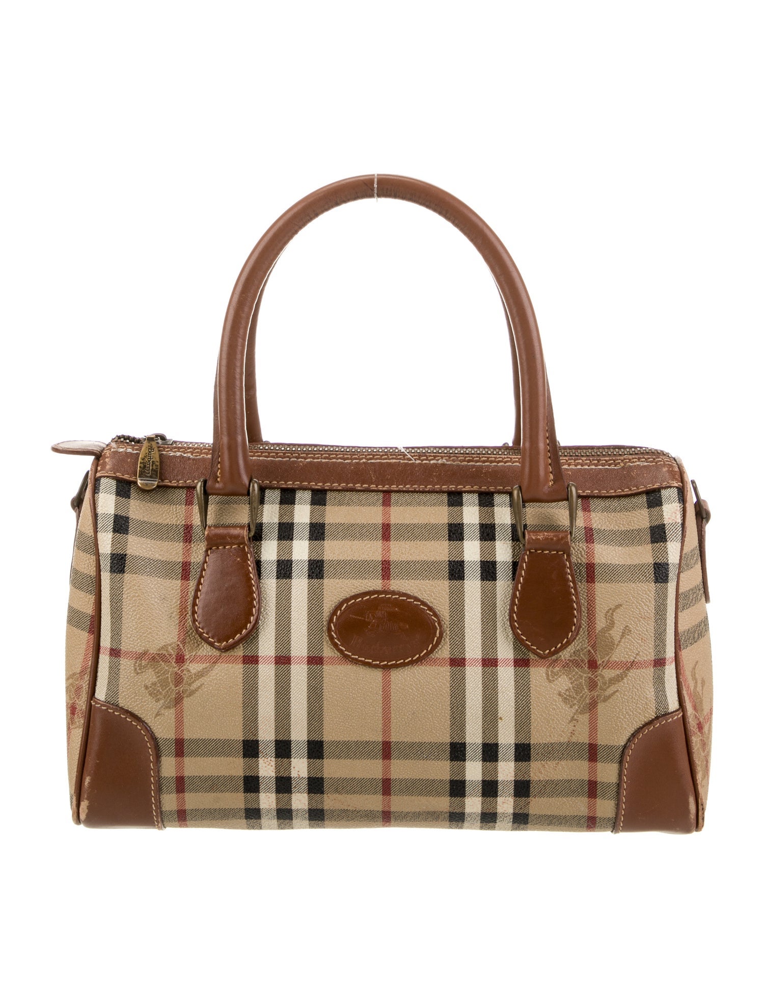 Burberry's Haymarket Check Top Handle Bag