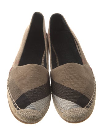 Burberry House Check Pattern Canvas Espadrilles
