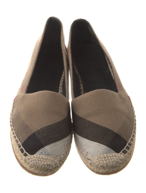 Burberry House Check Pattern Canvas Espadrilles