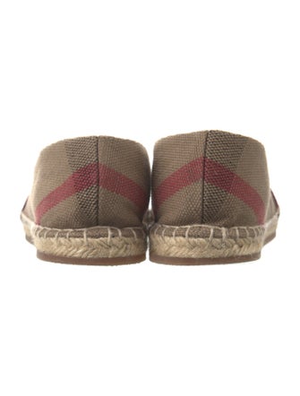 Burberry House Check Pattern Canvas Espadrilles