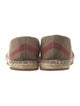Burberry House Check Pattern Canvas Espadrilles