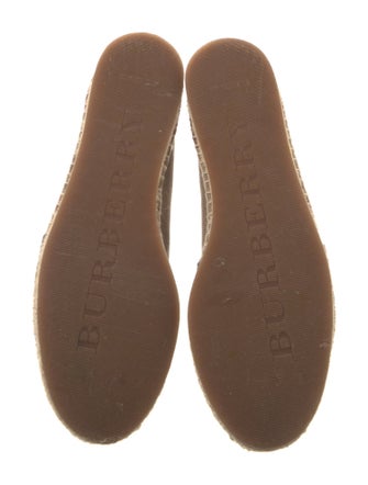 Burberry House Check Pattern Canvas Espadrilles