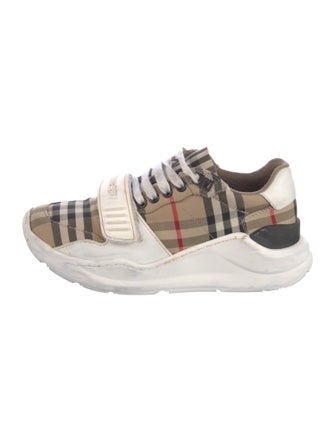 Burberry House Check Pattern Canvas Sneakers