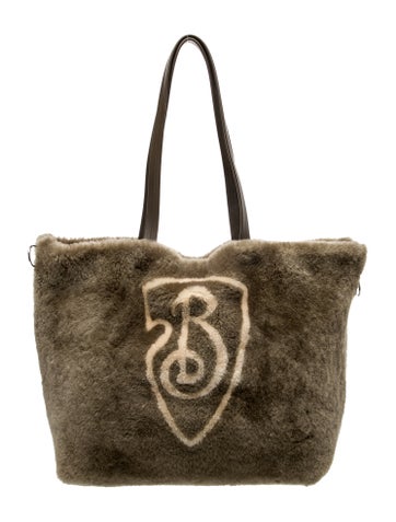 Burberry Totes Fur Messenger Bag