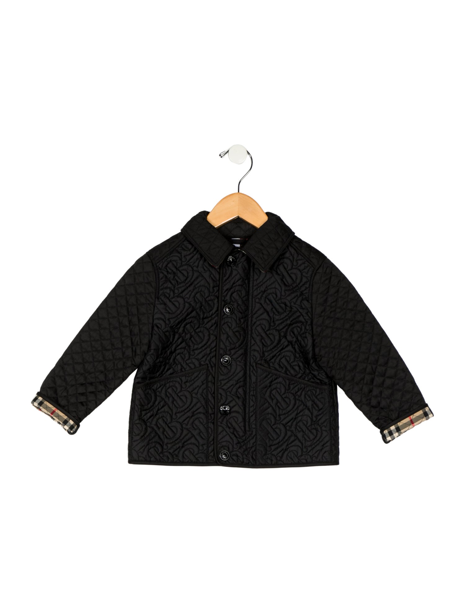 Burberry Girls Long Sleeve Button Up Jacket