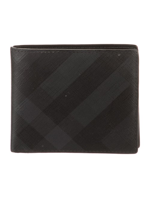 Burberry Leather Striped Bifold Wallet