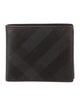 Burberry Leather Striped Bifold Wallet