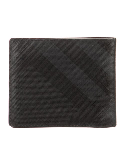 Burberry Leather Striped Bifold Wallet
