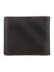Burberry Leather Striped Bifold Wallet