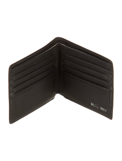 Burberry Leather Striped Bifold Wallet