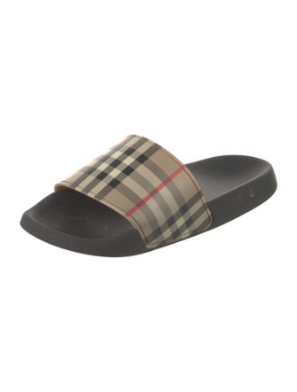 Burberry Rubber Plaid Print Flats